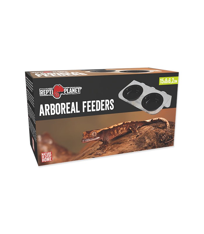 Repti Planet Arboreal Feeders - Etetőtál (dupla) tapadókoronggal terráriumi állatoknak (15x8x6,2 cm)