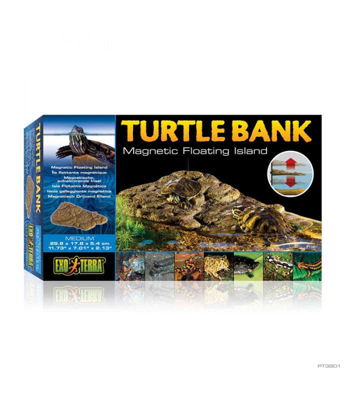 Hagen Exo Terra Turtle Bank Medium - mágneses lebegő sziget - Közepes (29,8 x 17,8 x 5,4 cm)