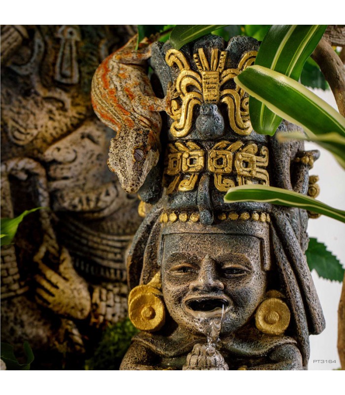 Hagen Exo Terra Aztec Sacred Maize Waterfall - vízesés (Azték figura) terráriumba (18x25 cm/400 ml)