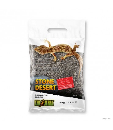 Hagen Exo Terra Stone Desert Bahariya Black - sivatagi homok (fekete) terráriumba (5 kg)
