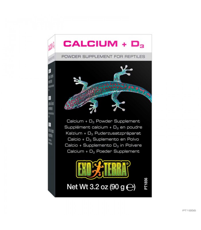 Hagen Exo Terra Calcium +D3 Táplálékkiegészítő hüllők részére (kálcium és D3 vitamin) 90 g