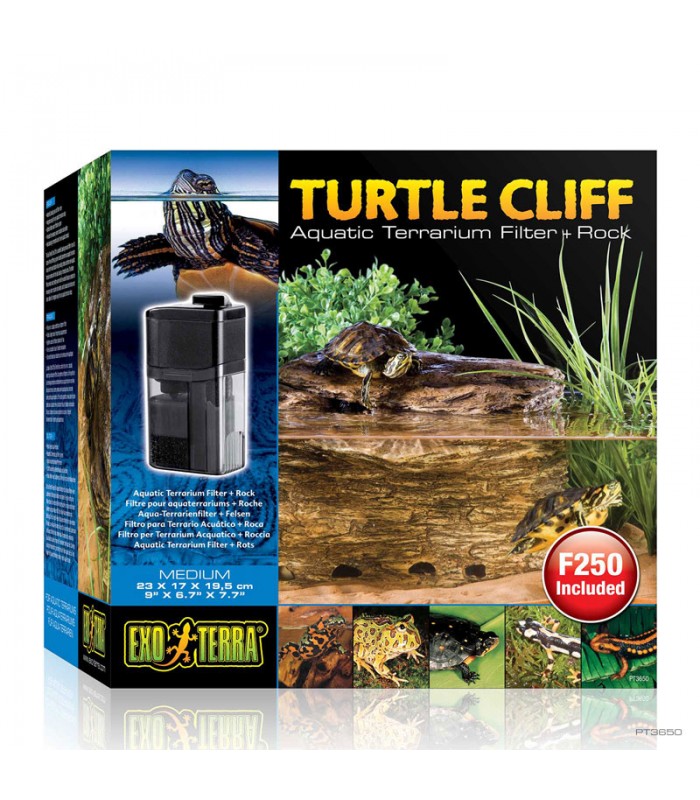 Hagen Exo Terra Cliff Aquatic Terrarium Filter +Rock Medium - Szűrő és pihenőhely teknősterráriumba
