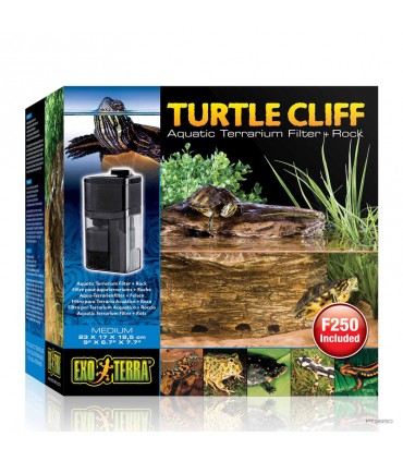 Hagen Exo Terra Cliff Aquatic Terrarium Filter +Rock Medium - Szűrő és pihenőhely teknősterráriumba