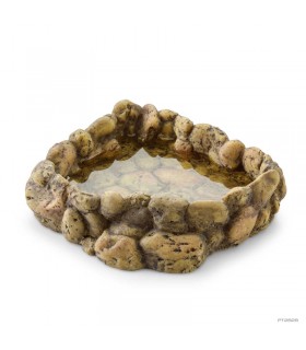 Hagen Exo Terra Corner Water Dish Large - itatótál (sziklás) terráriumokba (16x18x5,5 cm)