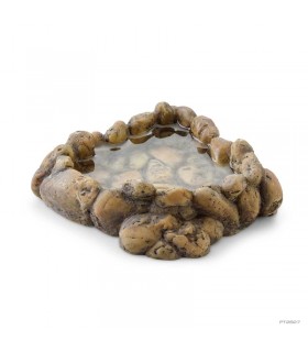 Hagen Exo Terra Corner Water Dish Medium - itatótál (sziklás) terráriumokba (12,5x13x4 cm)