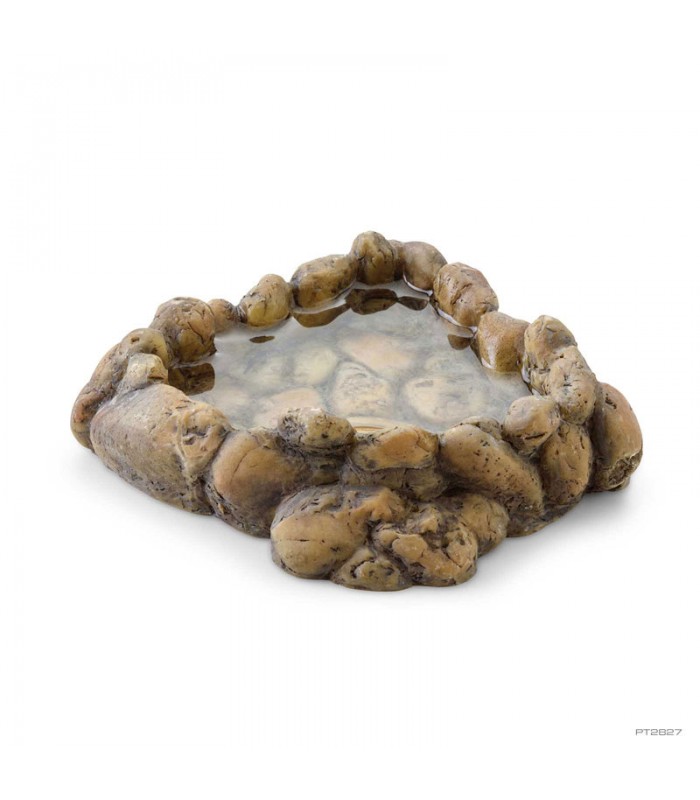 Hagen Exo Terra Corner Water Dish Medium - itatótál (sziklás) terráriumokba (12,5x13x4 cm)
