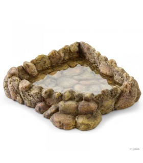 Hagen Exo Terra Corner Water Dish X-Large - itatótál (sziklás) terráriumokba (25x24x6,5 cm)