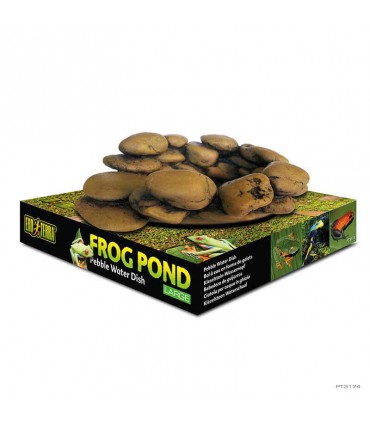 Hagen Exo Terra Frog Pond Large Pebble Water Dish - vizestál békáknak (17X13,5X6 cm)