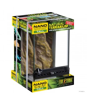 Hagen Exo Terra Natural Terrarium Nano Tall - Dekoratív üvegterrárium (20x20x30 cm)