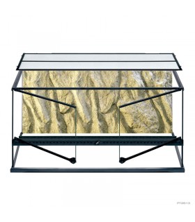Hagen Exo Terra Natural Terrarium Small Wide - Dekoratív üvegterrárium (45x45x45 cm)