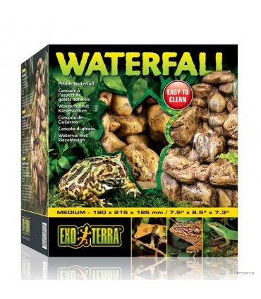 Hagen Exo Terra Pebble Waterfall Medium - dekoráció (vízesés) trópusi teráriumokba (19x21,5x18,5 cm)