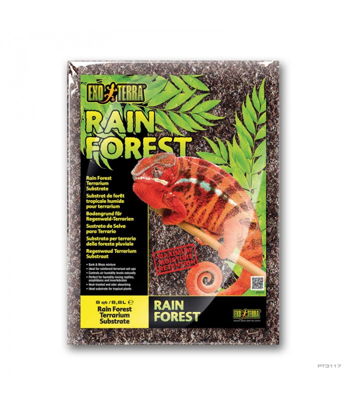 Hagen Exo Terra Rain Forest Substrate - Fenyőkéreg és mohakeverék talaj terráriumokba (8,8 liter)