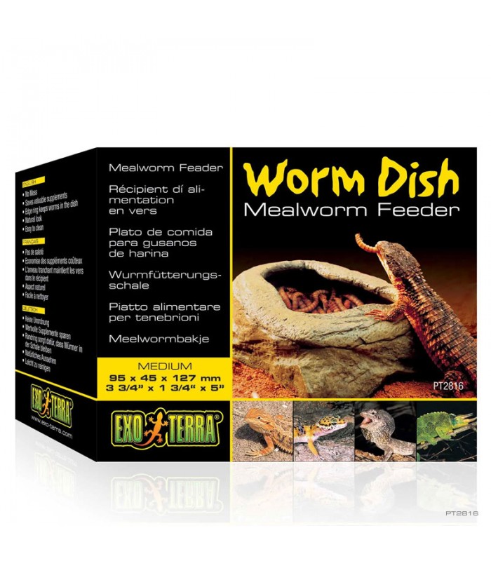 Hagen Exo Terra Worm Dish meal worm feeder - tál (élgyűrűvel) terráriumi állatok részére (9,5x4,5x1