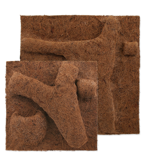 Repti Planet Coco Planter - dekoráció (domború, kókuszrost háttér) terráriumokba (50x50 cm)