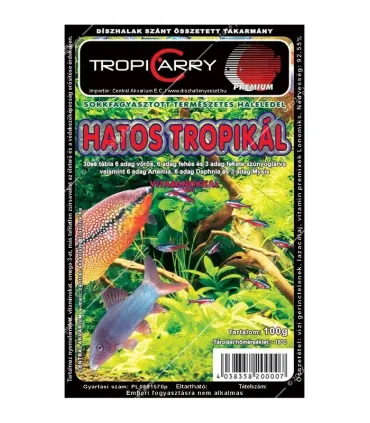 Fagyasztott Hatos tropikál - 100 g (vörös-, fehér szúnyoglárva, kagylóhús, cyclops, mysis, artemia)