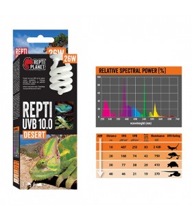 Repti Planet Repti UVB 10.0 Desert - sivatagi terráriumokhoz izzó (26W)
