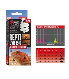 Repti Planet Repti UVB 15.0 Extra Strong - sivatagi terráriumokhoz izzó (13W)