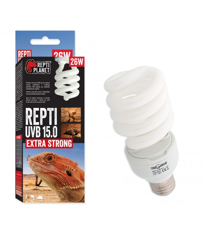 Repti Planet Repti UVB 15.0 Extra Strong - sivatagi terráriumokhoz izzó (26W)