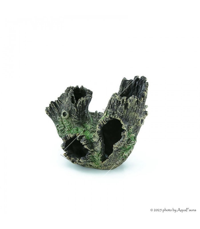 Akvárium dekor - fatörzs - kétágú (16x12x16 cm)