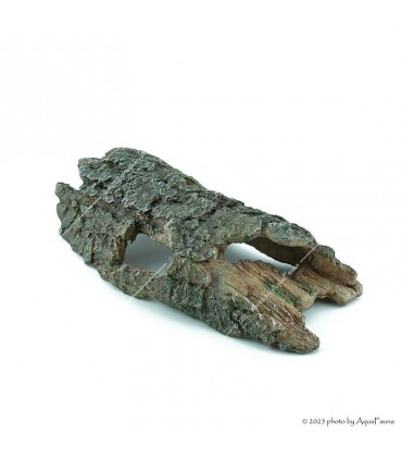 Akvárium dekor - fél fatörzs (29x13x6 cm)