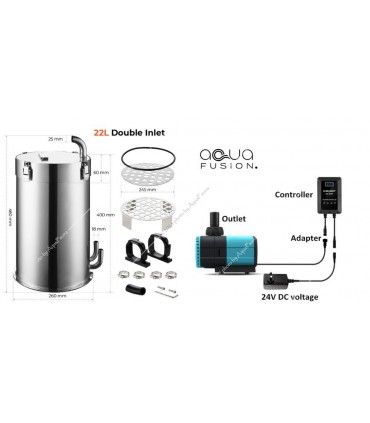Aqua Fusion Max 220 külső szűrő dupla szívó bemenettel