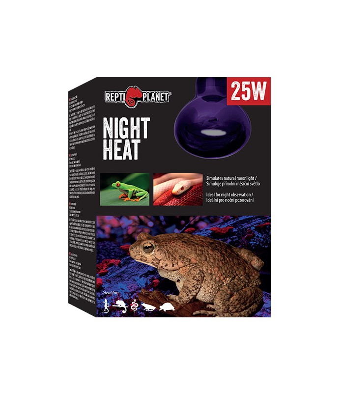 Repti Planet Night Heat - Természetes holdfényt sugárzó izzó (75W)