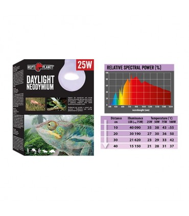 Repti Planet Neodymium - nappali neodímium fényt sugárzó izzó (75W)