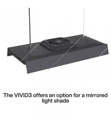 Chihiros Shade - árnyékoló WRGB Vivid III lámpához - tükörrel - Fekete