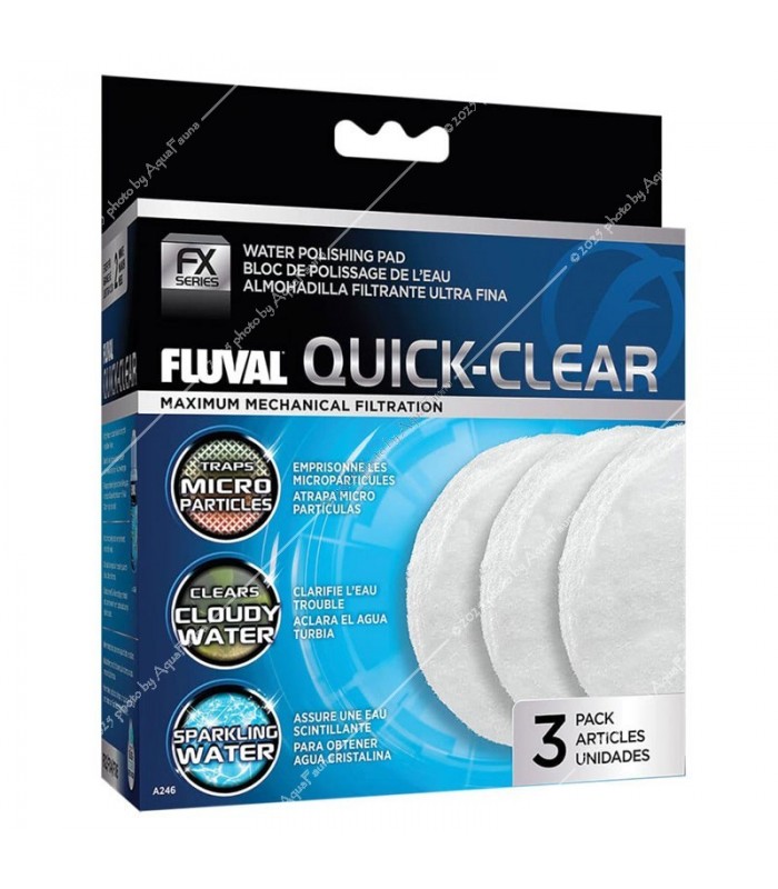 Hagen Fluval FX2/FX4/FX5/FX6 Quick Clear - külső szűrőhöz perlonvatta (3 db)