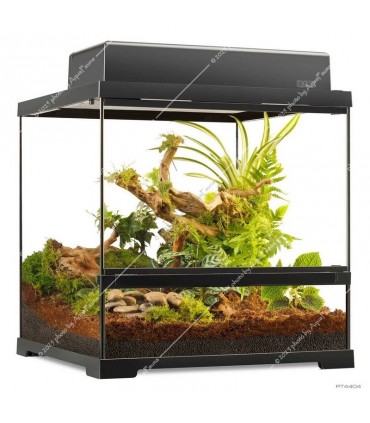 Hagen Exo Terra Pro Terrarium Small Wide - Dekoratív üvegterrárium (45x45x45 cm)