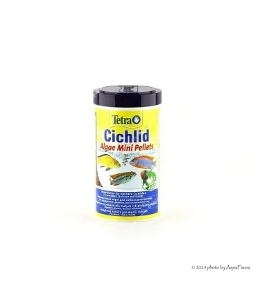 Tetra Cichlid Algae Mini Pellets - 500 ml - kis szemcséjű granulált eleség algaevő sügéreknek