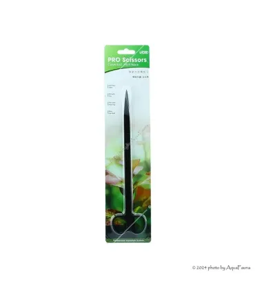 ISTA Water Plant Pro Scissors Matt Black - hajlított végű vízinövény olló - 25 cm - FEKETE
