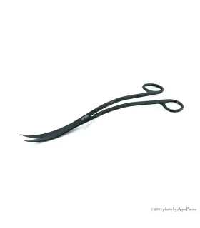 ISTA Water Plant Pro Scissors Wave Matt Black - hullámos vízinövény olló - 25 cm - FEKETE