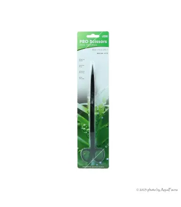 ISTA Water Plant Pro Scissors Wave Matt Black - hullámos vízinövény olló - 25 cm - FEKETE