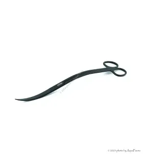 ISTA Water Plant Pro Scissors Wave Matt Black - hullámos vízinövény olló - 25 cm - FEKETE