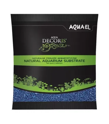 AquaEl Decoris Blue - Akvárium dekorkavics (kék) 2-3 mm (1 kg)