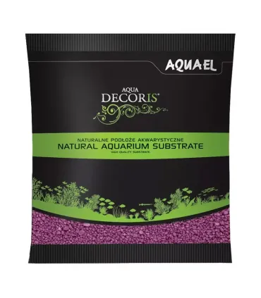 AquaEl Decoris Fuchsia - Akvárium dekorkavics (fukszia lila) 2-3 mm (1 kg)