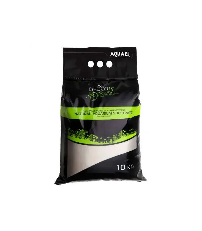 AquaEl Decoris Natural Aquarium Substrate - akvárium dekorkavics (kvarchomok) 0,1-0,3 mm (10 kg)