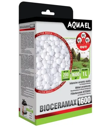 AquaEl Filter Media BioCeraMAX 1600 szűrőanyag - porózus kerámiagömb - 1 liter