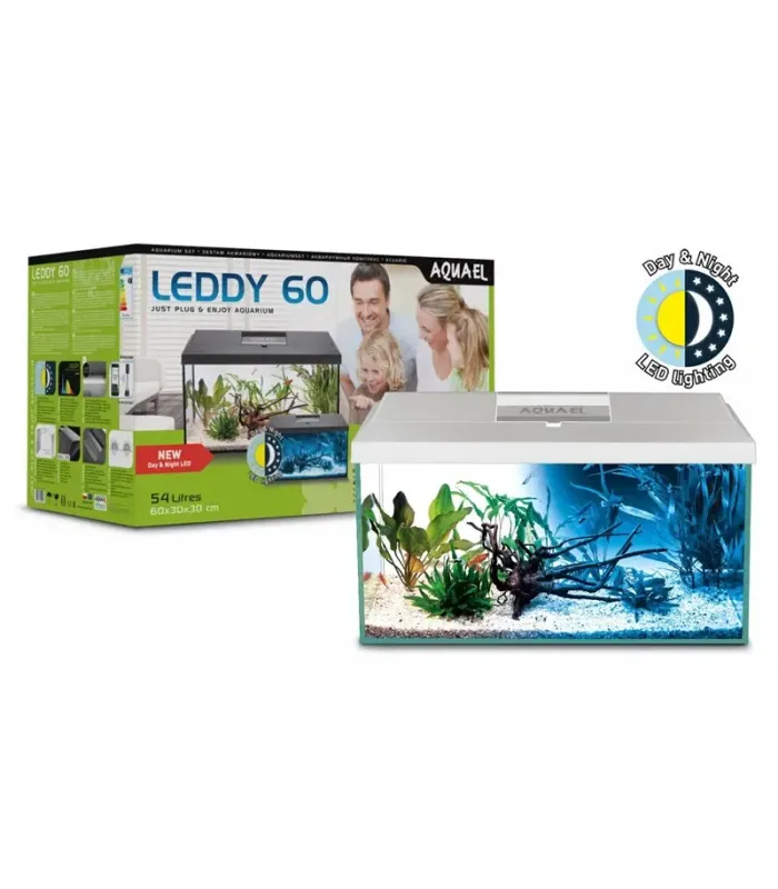 AquaEl Leddy 60 Day & Night LED white akvárium szett - 54 liter - fehér