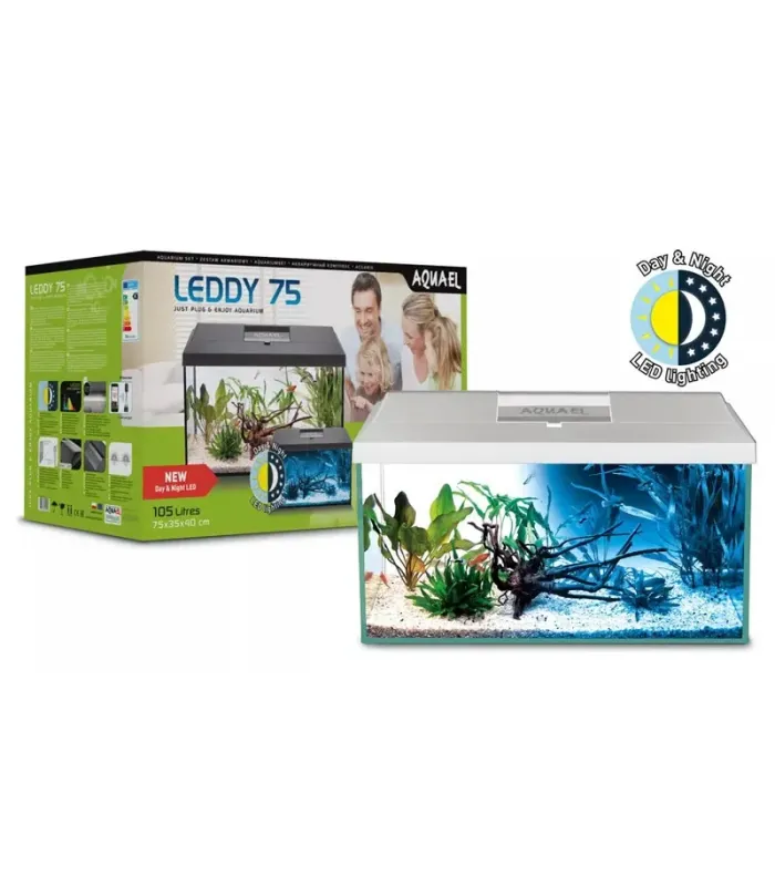 AquaEl Leddy 75 Day & Night LED white akvárium szett - 105 liter - fehér