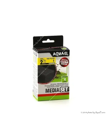 AquaEl MediaSet Standard Fan-1 Plus belső szűrőhöz - 2 db szűrőszivacs