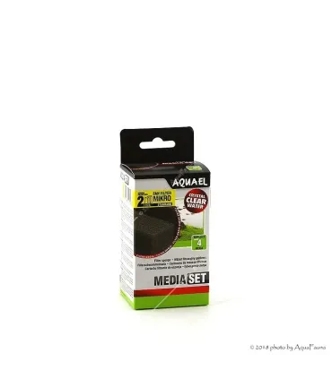 AquaEl MediaSet Standard Fan-Mikro Plus belső szűrőhöz - 2 db szűrőszivacs