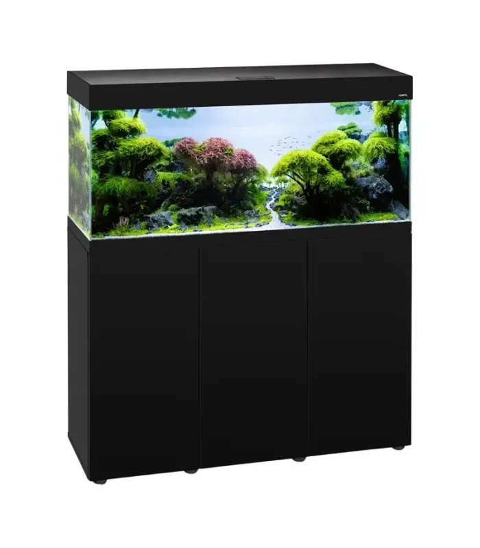 AquaEl Opti Set 240 Black 2.0 - akvárium szett 121x41x131 cm (240 liter) - fekete - BÚTORRAL
