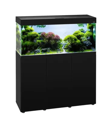 AquaEl Opti Set 240 Black 2.0 - akvárium szett 121x41x131 cm (240 liter) - fekete - BÚTORRAL