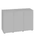 AquaEl Opti Set 240 Grey Cabinet - univerzális akvárium szekrény, 121x41x80 cm - szürke