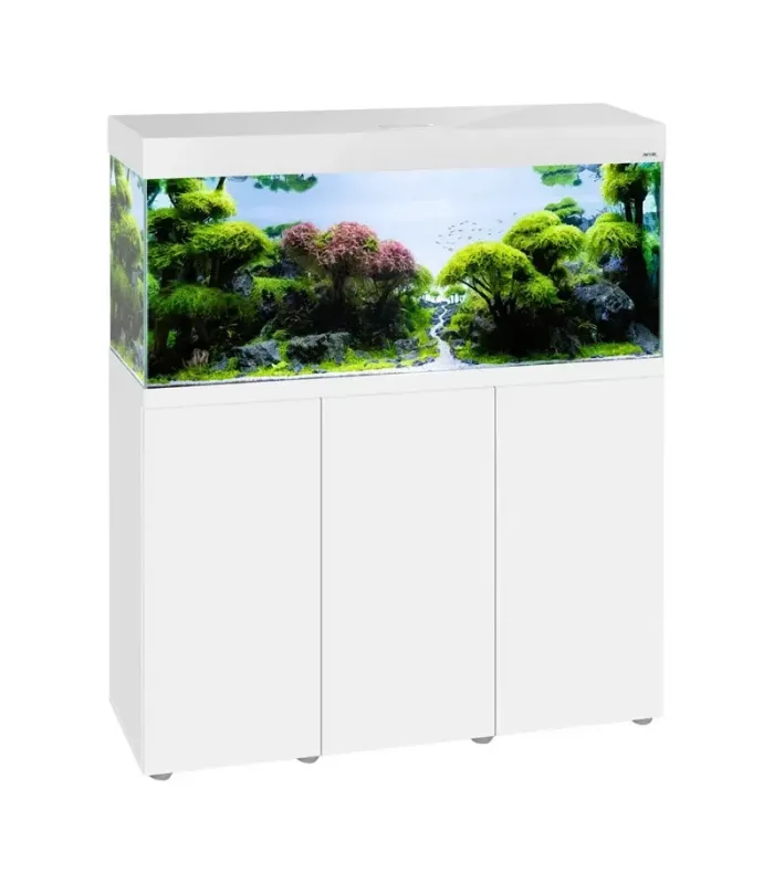 AquaEl Opti Set 240 White 2.0 - akvárium szett 121x41x131 cm (240 liter) - fehér - BÚTORRAL