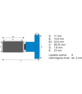 AquaEl rotor Fan-2 Plus belső szűrőhöz