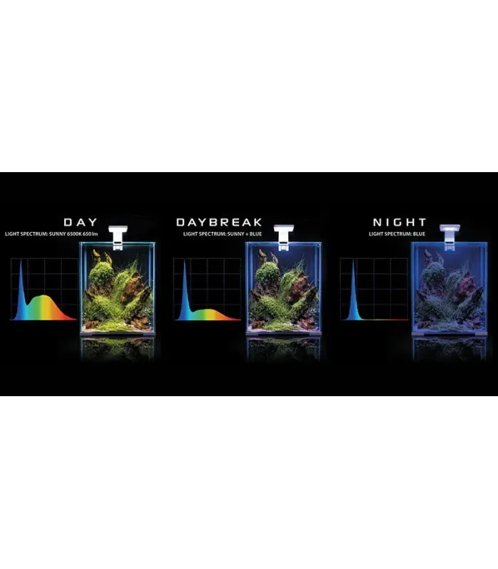 AquaEl Shrimp Smart szett 30 Day and Night - fehér - nano akvárium szett