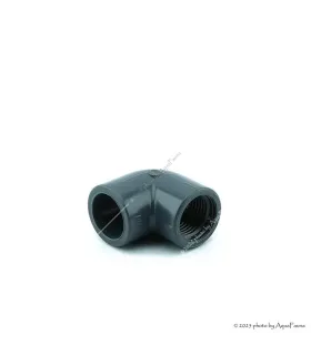 PVC 90° könyök idom 20 mm-es csőhöz, 1/2" belső menettel
